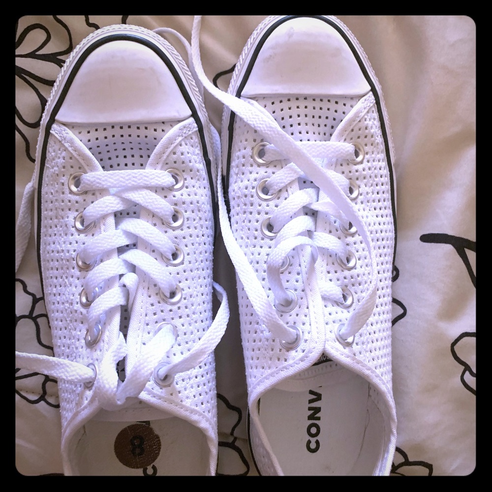 Converse white and black trim